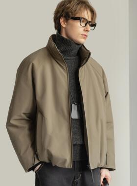 D7K极简气质款夹克羽绒服2025冬装新款白鸭绒防风保暖羽绒外套男