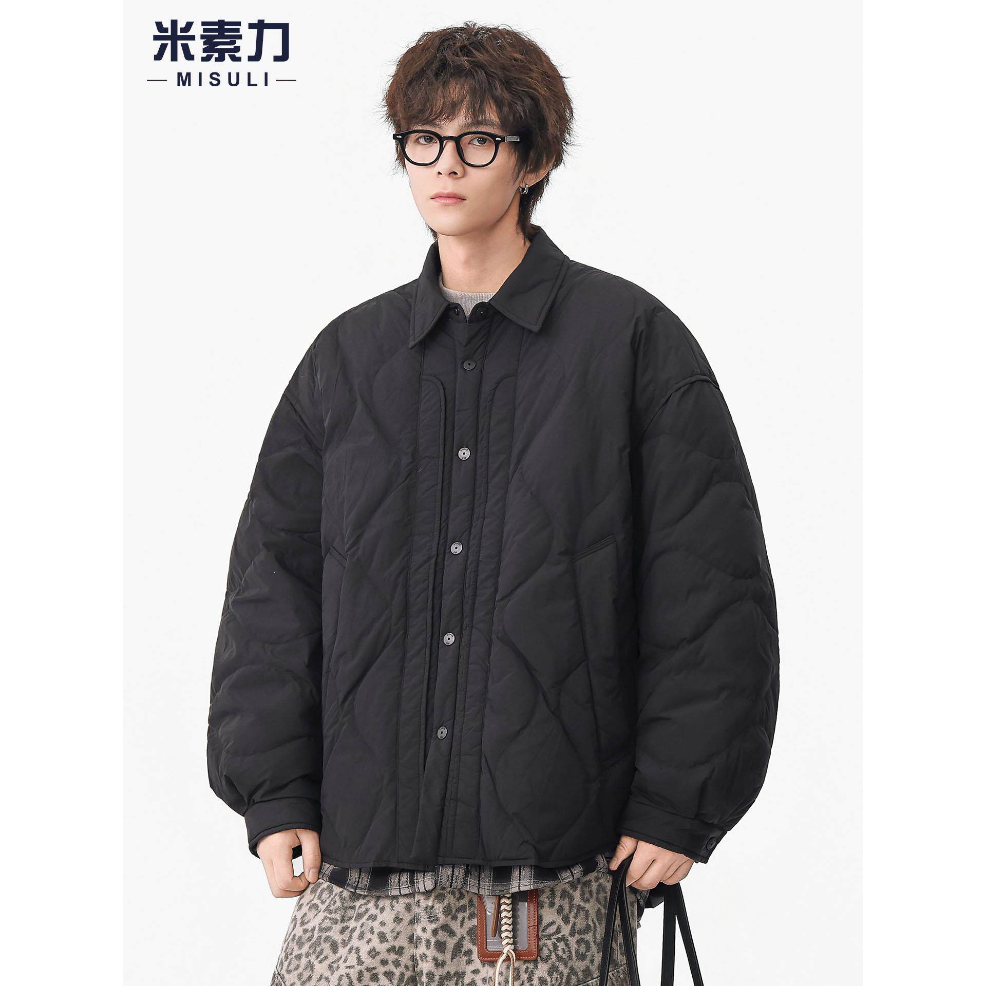 90白鸭绒轻薄短款羽绒服男vibe高级感宽松假两件舒适保暖冬装外套