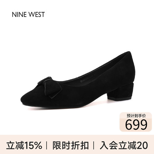 玖熙通勤舒适蝴蝶结浅口单鞋女