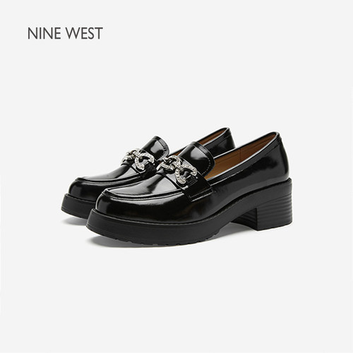 NineWest/玖熙一脚蹬小皮鞋单鞋