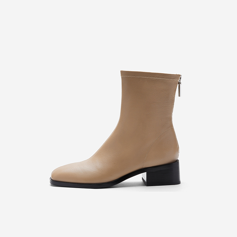 NineWest/玖熙方跟时装靴女短靴