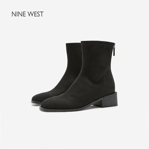 NineWest/玖熙复古弹力靴女