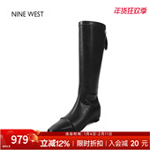 玖熙不过膝长筒靴高筒靴冬内增高长靴女款 奥莱专供Nine West 靴子