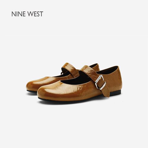 NineWest/玖熙复古风玛丽珍鞋女