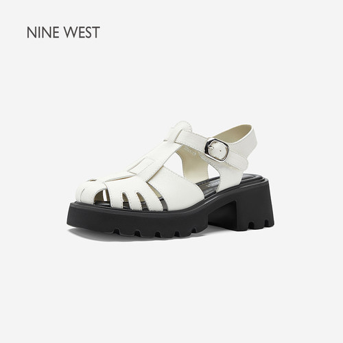 NineWest/玖熙休闲凉鞋粗跟女鞋
