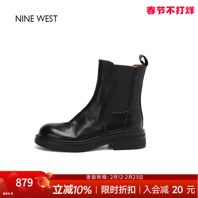 玖熙英伦风复古圆头厚底马丁靴