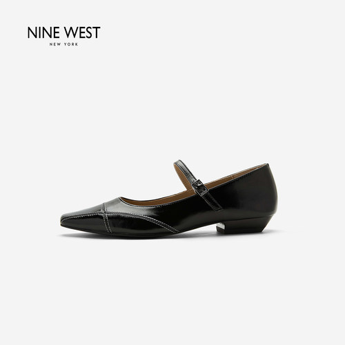 NineWest/玖熙漆皮玛丽珍单鞋