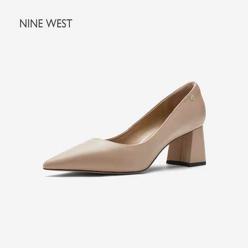NineWest/玖熙浅口单鞋方跟女鞋
