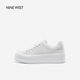 板鞋 奥莱专供Nine 女增高休闲鞋 时尚 West 玖熙2026年春厚底小白鞋