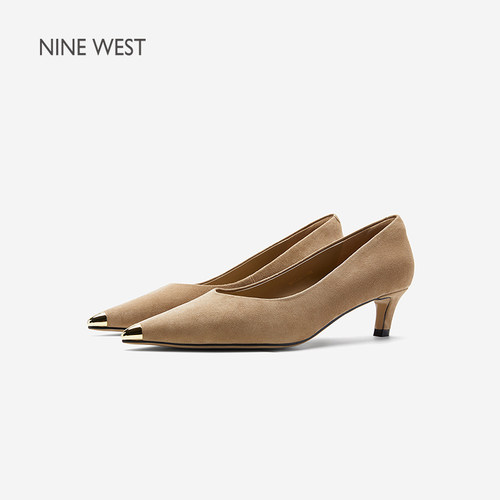 NineWest/玖熙金属头高跟鞋女