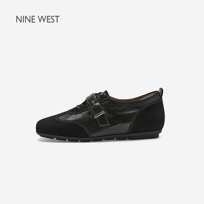 奥莱专供Nine West/玖熙2026年春德训鞋女内增高扣带时尚休闲鞋女