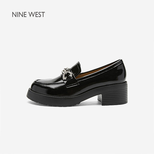 NineWest/玖熙一脚蹬小皮鞋单鞋