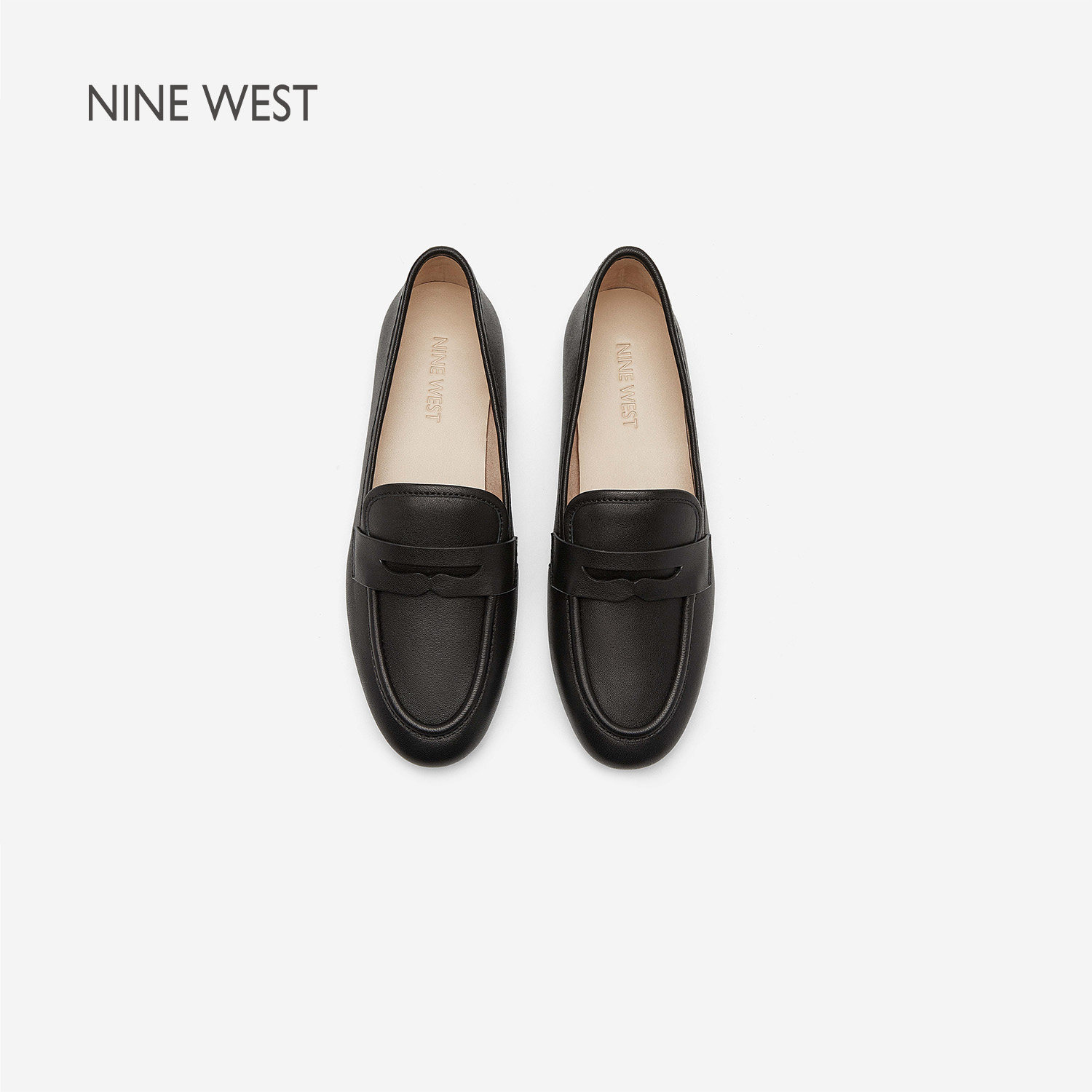 Nine West/玖熙2026年春夏新款乐福鞋女英伦风小皮鞋通勤平底鞋女