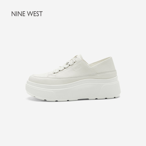 NineWest/玖熙春季厚底小白鞋女