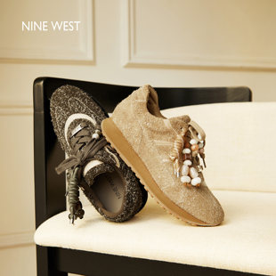 内增高阿甘鞋 Nine 女2025秋冬百搭运动鞋 玖熙绒面厚底休闲鞋 West