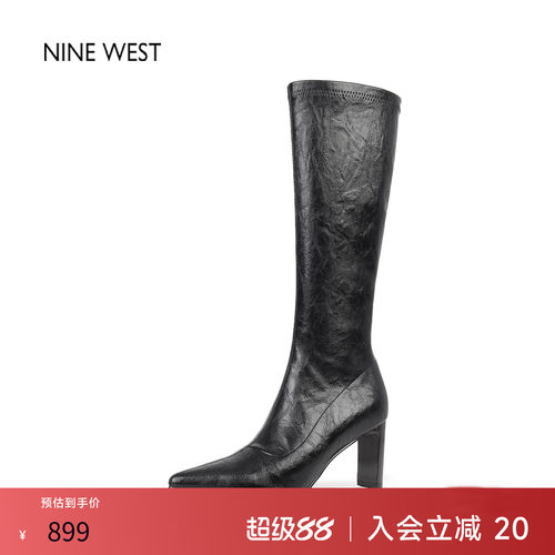 玖熙奥莱专供法式复古尖头时装靴