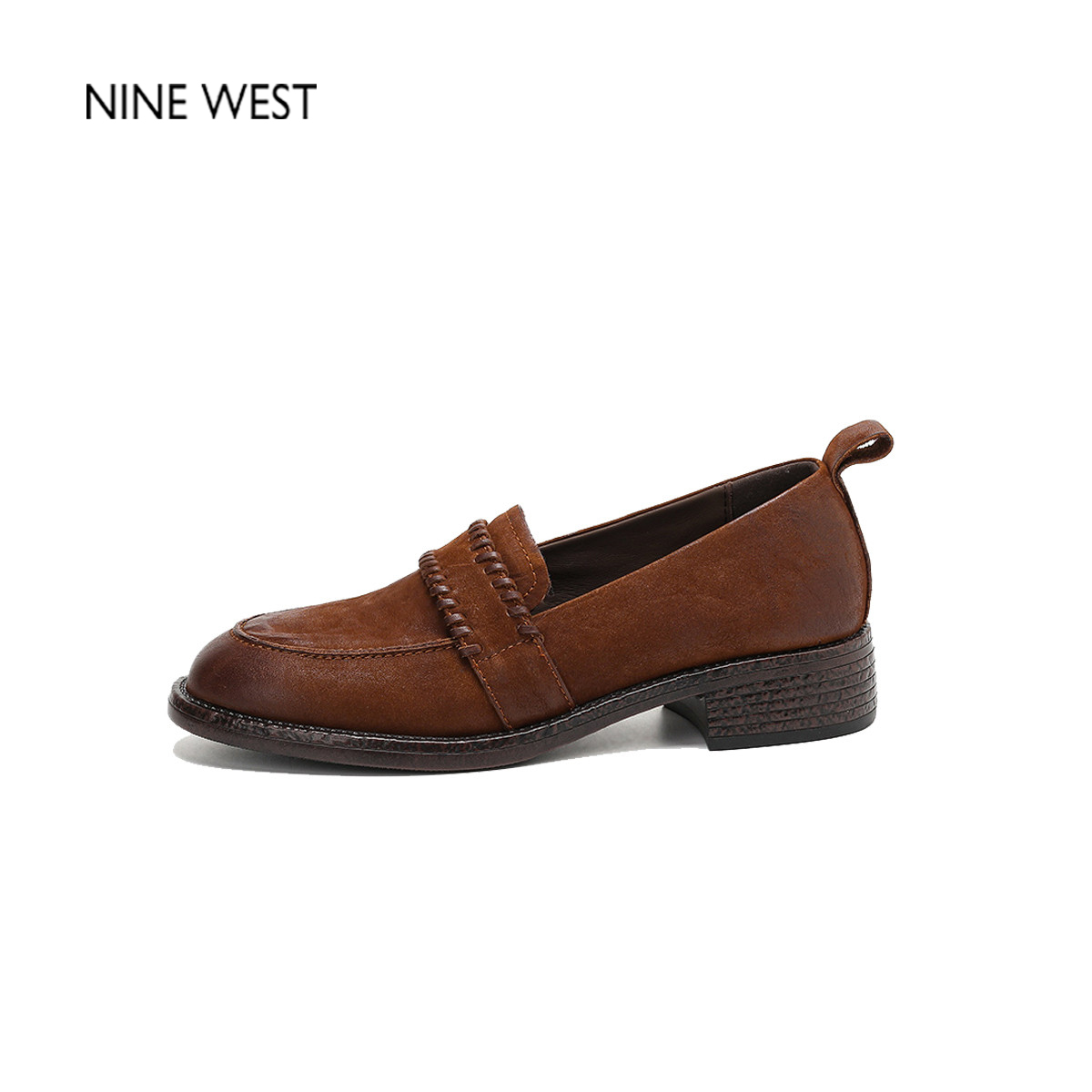 玖熙英伦风复古厚底豆豆鞋