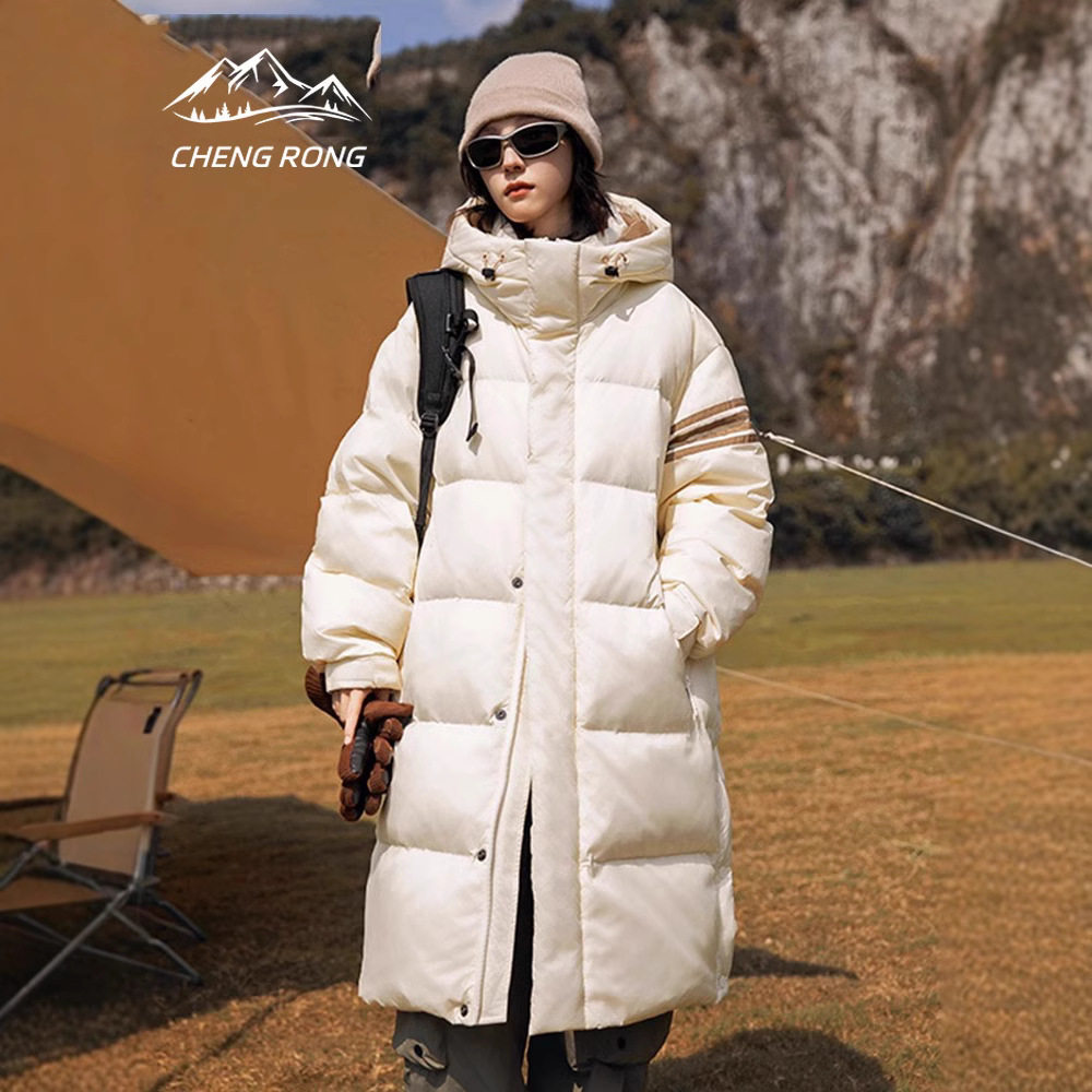 户外中长款羽绒服男士冬季新款白鸭绒加厚保暖宽松休闲情侣款外套,男装,羽绒服,淘宝优惠券,粉丝福利购,淘宝优惠卷