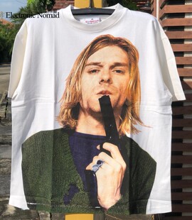 科特柯本90年代美式 EN水洗大师Kurt Cobain Short Donald shirt