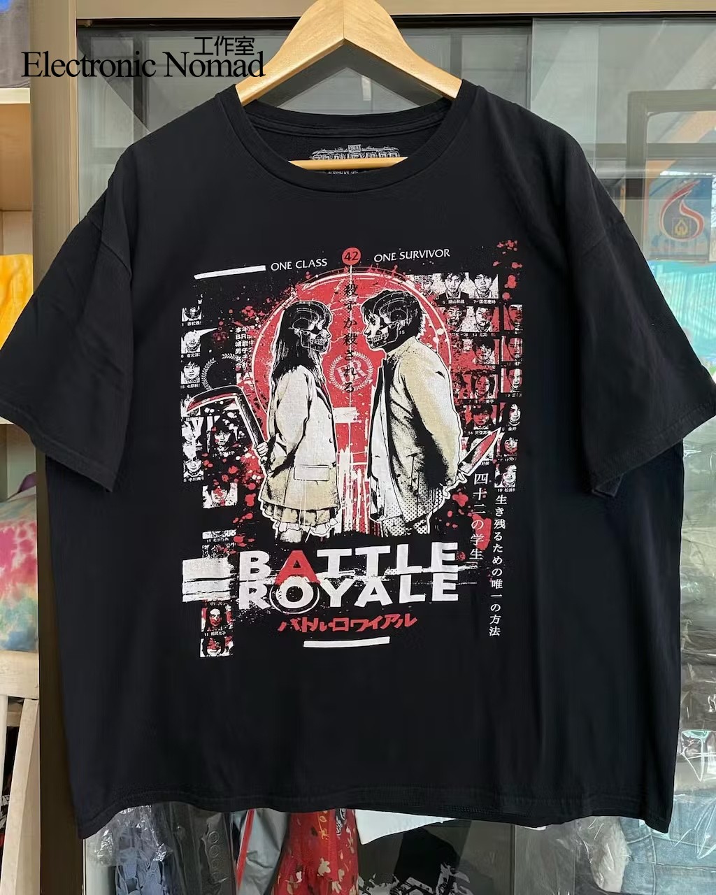EN水洗大师大逃杀做旧美式复古Short shirt 短袖T恤90年代210g