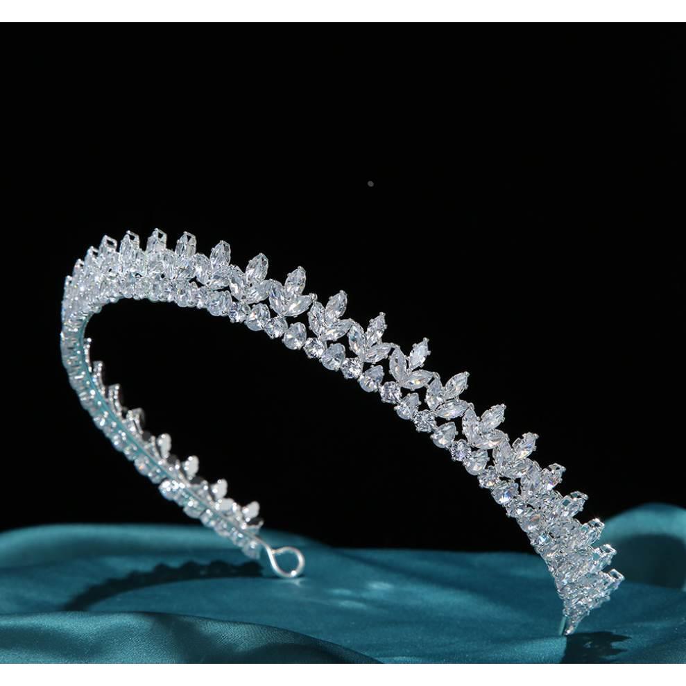 Brides Crowns Tiaras For Wedding Luxury Full Zircon Diadem B