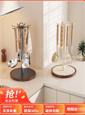 德国进口FZY厨房旋转挂钩锅铲架家用台面置物挂免打孔厨具收纳架