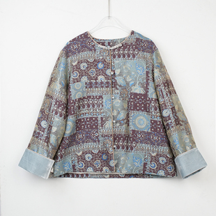 依山锦桑蚕丝新中式 国风上衣YSW5127