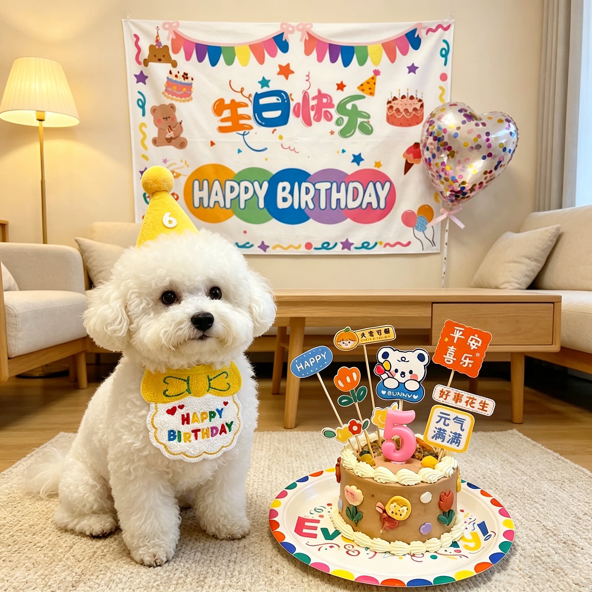 宠物生日围兜拍照道具