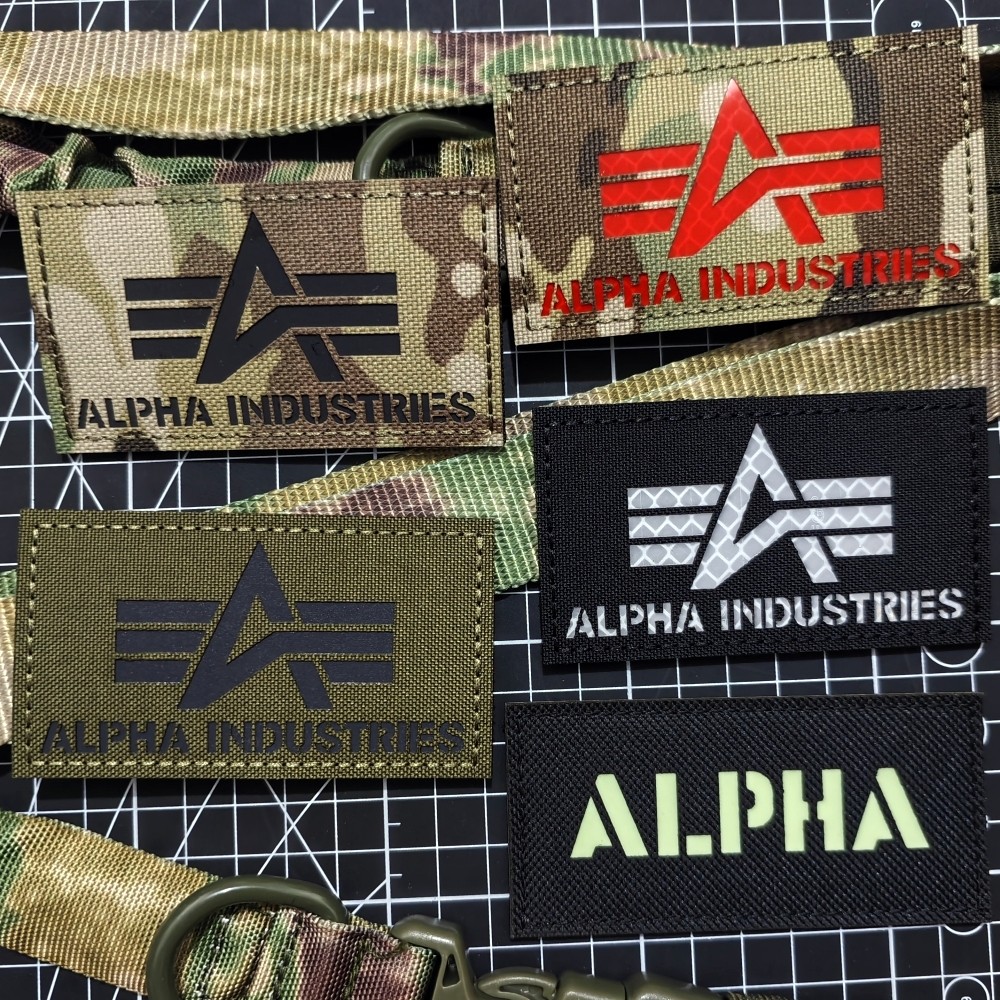 ALPHA阿尔法工业徽章 雕刻IR反光魔术贴章 战术包贴 夜光臂章布贴,运动包/户外包/配件,贴章/魔术贴章,淘宝优惠券,粉丝福利购,淘宝优惠卷