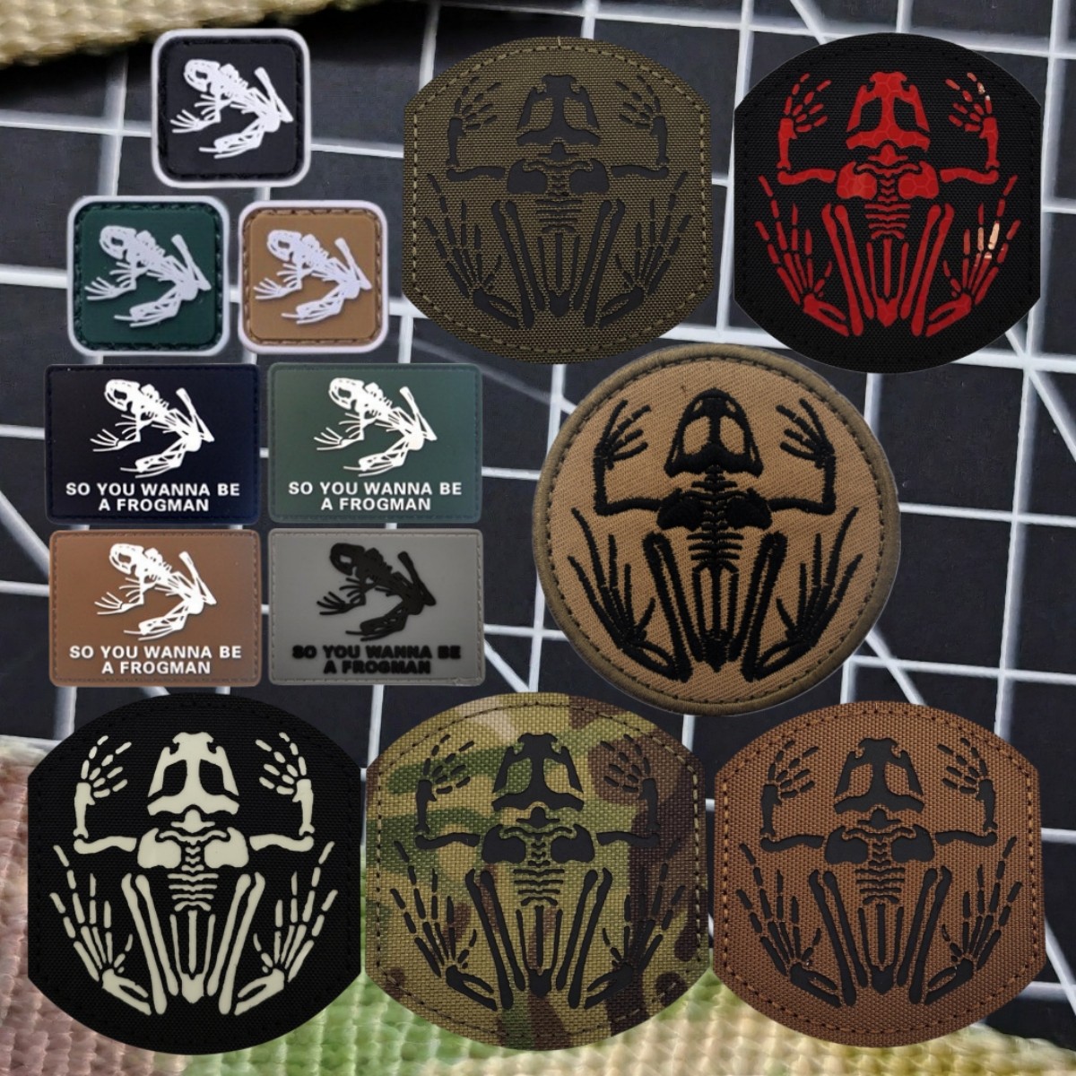 IR红外反光海豹突击队魔术贴徽章