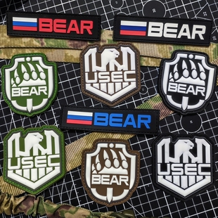 逃离塔科夫夜光魔术贴徽章 USEC BEAR臂章 战术背包贴章PVC士气章