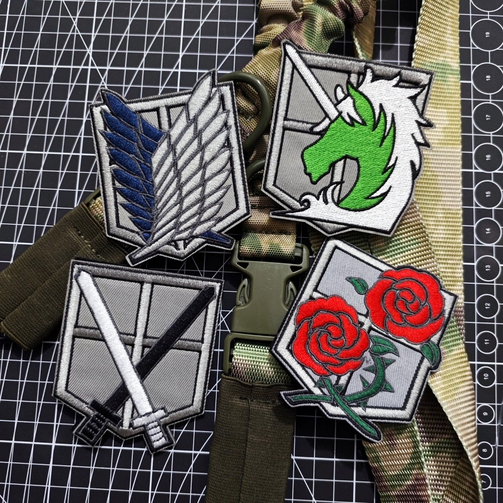 自由之翼技能章布贴胸章装饰帽徽