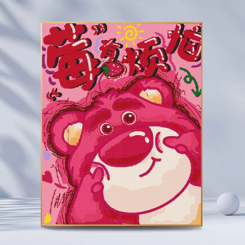 多款40*50厘米卡通钻石画带框