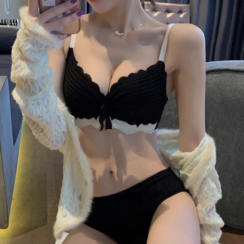 纯欲内衣女小胸聚拢薄款文胸套装无钢圈收副乳防下垂性感秋冬胸罩,女士内衣/男士内衣/家居服,文胸,淘宝优惠券,粉丝福利购,淘宝优惠卷