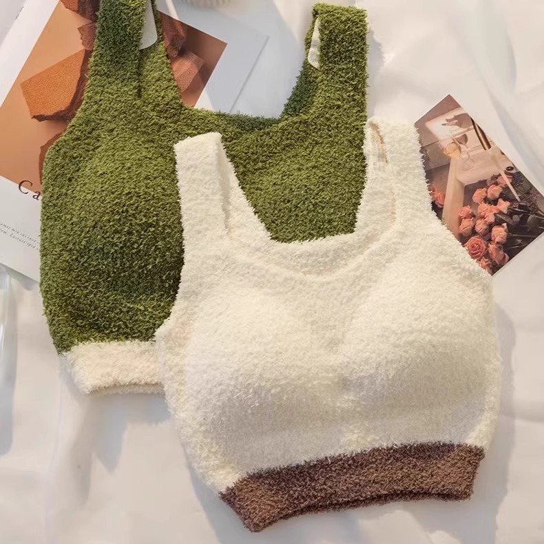 毛绒绒保暖内衣女免穿加绒一体式