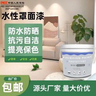 罩面漆艺术室内外墙面乳胶漆保护漆防水透明水性哑光亮光罩面光油