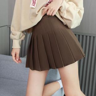 春秋季百褶裙女半身裙短裙学生2023新款高腰显瘦jk小个子a字裙子