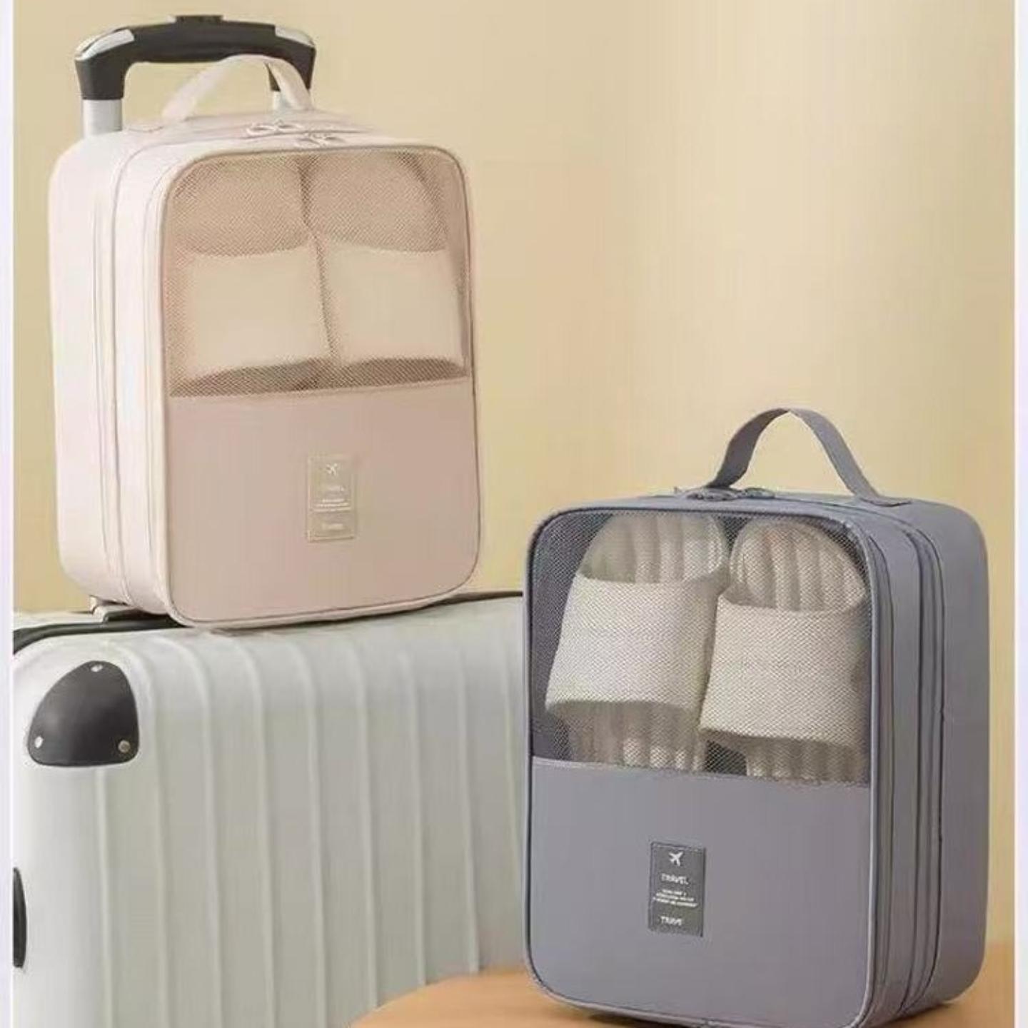 鞋盒旅行收纳包便携式整理箱防尘拖鞋子收纳盒车载专用装鞋子神器