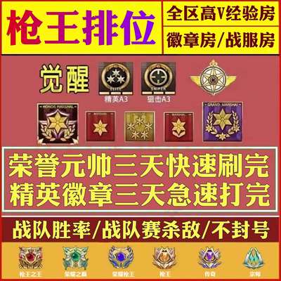 cf代练穿越火线刷经验等级速刷快打排位徽章租房觉醒通行证高V房