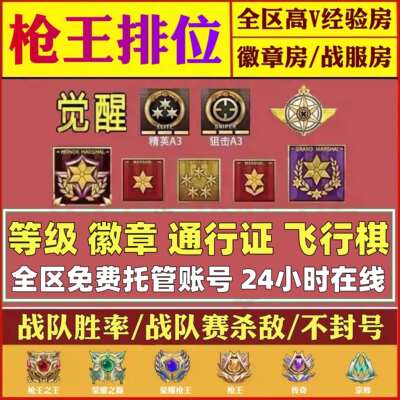 cf代练穿越火线刷经验等级速刷快打排位徽章租房觉醒通行证飞行棋