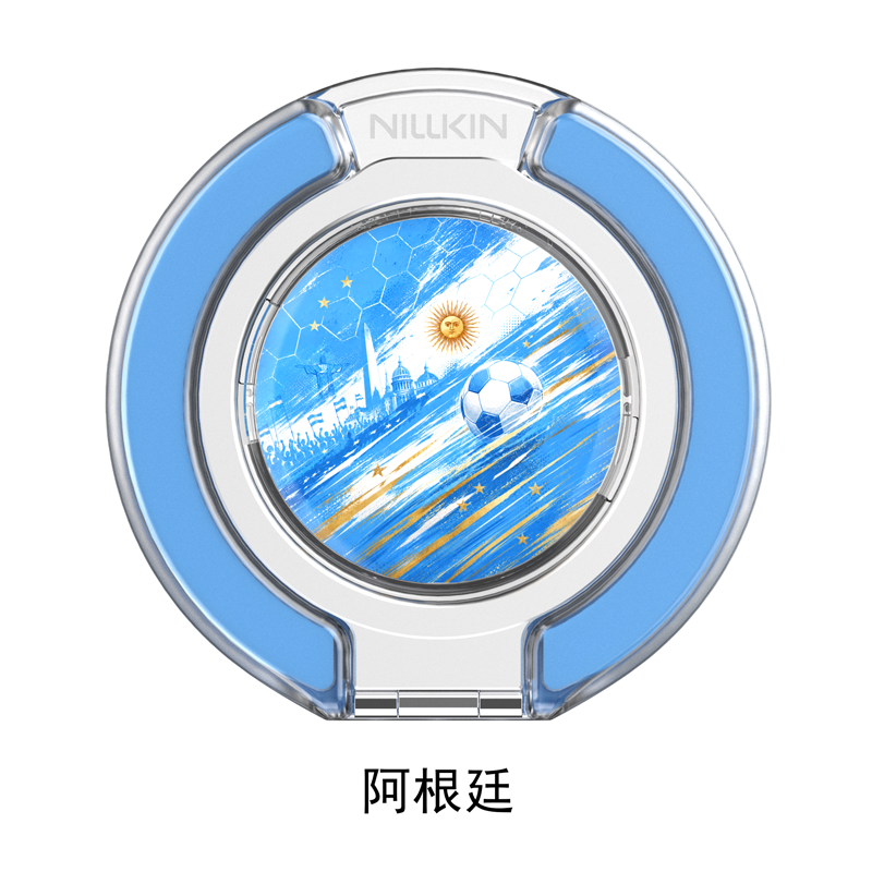 【足球联名款】耐尔金适用于iPhone17磁吸指环Magsafe磁吸指环扣折叠支架便携安卓vivo Magnetic Ring Stand