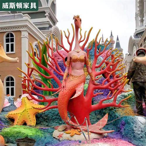 主题公园设计景观打造网红景点海洋馆怪兽制作玻璃钢工艺成型雕塑