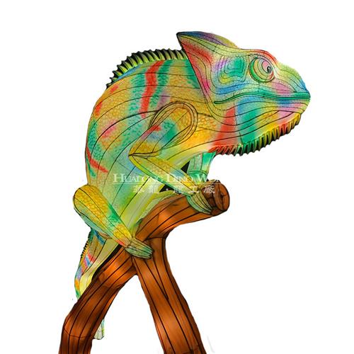 手工制作仿真蜥蜴彩灯模型还原各类仿真动物来图定制