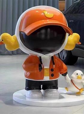 玻璃钢卡通雕塑定制吉祥物大型公仔动漫人物logo模型落地陈美摆件