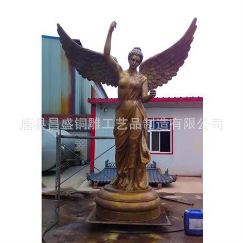 大型西洋景观人物铸铜雕塑小天使铜像欧式园林景观摆件