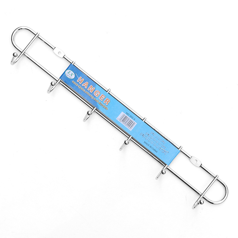 速发式拆钉免胶门后挂钩门背可挂衣钩衣服挂8架衣帽6衣10连钩碳钢