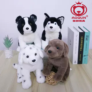 傲群仿真公仔逼真哈士奇狗狗PP棉