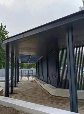 耐候钢景观廊架工程定制上海工厂制作不锈钢凉亭广场景观雕塑廊架