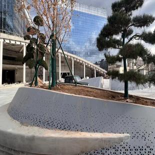定制耐候钢景观花池上海厂家制作钢板弧形树池市政景观耐候钢花坛