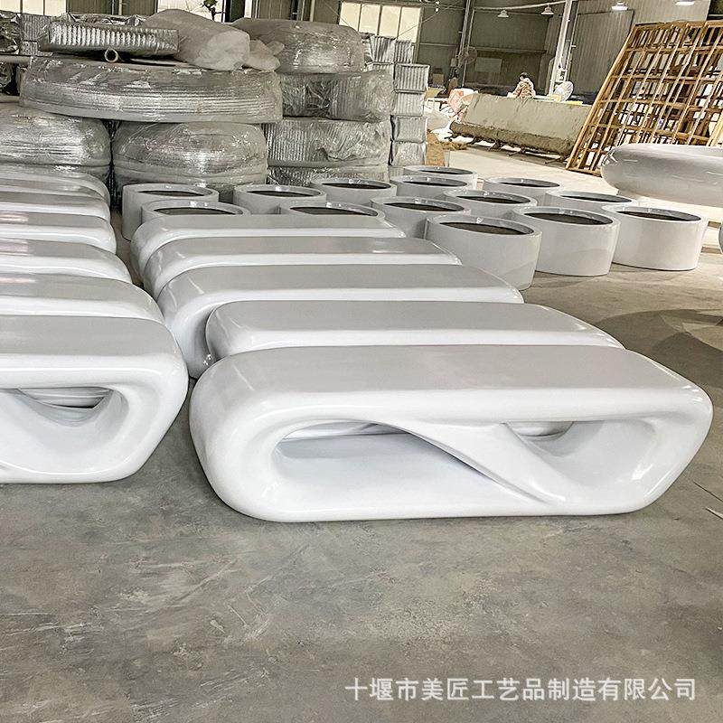 玻璃钢日字椅商场休闲椅户外景观座椅学校景区长条坐凳异形休息凳,住宅家具,公园椅,淘宝优惠券,粉丝福利购,淘宝优惠卷
